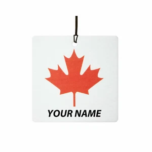 Personalised Canadian Maple Leaf Car Air Freshener - Picture 1 of 2