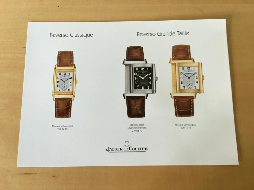 Used - Press Kit REVERSO CLASSIQUE REVERSO GRANDE TAILLE Jaeger-LeCoultre - Image 1 of 1