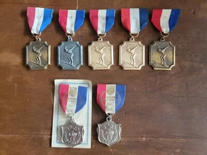 Track & Field 1970's Gold-Silver-Bronze Medal Collection, Sears Junior Olympics - Picture 1 of 2