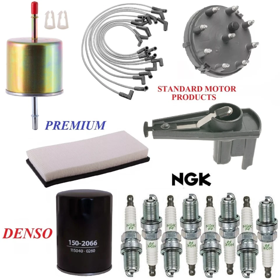 Kit de afinación filtros tapones de cable para Ford E-150 Econoline Club Wagon V8 5,0 L 1993 Foto 1 de 1