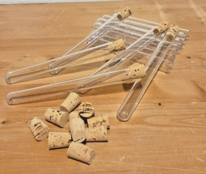 90 Reagenzgläser NEU mit Korken Gastgeschenke Give-away zur Hochzeit Blumensamen - Bild 1 von 1