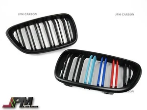 M Style Matte Black M Three Color Front Grille for 14-17 BMW F22 228i 235i Coupe - Picture 1 of 3