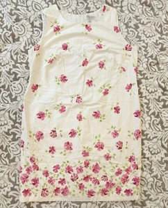 Casual Corner Annex Floral Sleeveless Dress Size  24 W Cotton - Picture 1 of 12