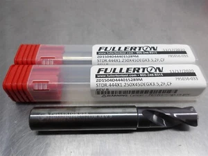 2 NEU! Fullerton 0,444 Zoll Hartmetallbohrer 1,25 Zoll LOC 45° Cool-Thru 1/2 Zoll SHK 3,5 Zoll oal - Bild 1 von 2