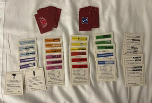 1998 Monopoly NFL Board Game Replacement Properties All 29 NFC AFC Cards - Picture 1 of 6