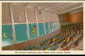 The Fabulous Underwater Aqua Theatre Weeki Washee Florida Postcards - Foto 1 di 2