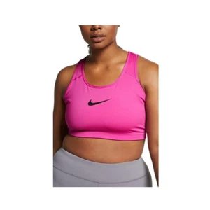 NEW Nike [1X] Swoosh Bra Women's Yoga/Gym Plus Size, Heather Pink, BQ0973-624 - Picture 1 of 2