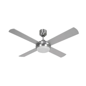 Leuchtfeuer Deckenventilator Altitude Eco Chrom gebürstet 122cm 48" mit LED Licht & Fernbedienung - Bild 1 von 2