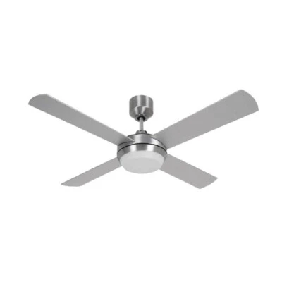 Beacon Ceiling Fan Altitude Eco Chrome brushed 122cm 48" with LED light & remote - Image 1 of 2