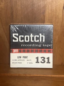 Sealed NOS Scotch Recording Tape 3M Low Print 131 5” Reel 600ft - Picture 1 of 6