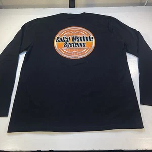 NUEVA CAMISETA SOCAL MANHOLE SYSTEMS SOTHERN CALIFERIA MANGA LARGA PARA HOMBRE XL - Imagen 1 de 5