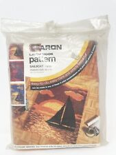 Caron Latch Hook Pattern Sailboat 3033 Kit 34x48 Vintage Rug Wall Hanging New