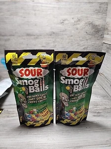Sour Smog Balls- 3oz Bags - 2 Pack - BBE 04 .2025 - Picture 1 of 4