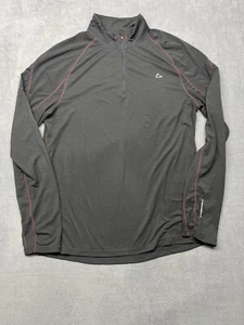 Merino Blend by Paradox Black DriRelease Baselayer Zip Neck Shirt Men's Medium - Picture 1 of 11