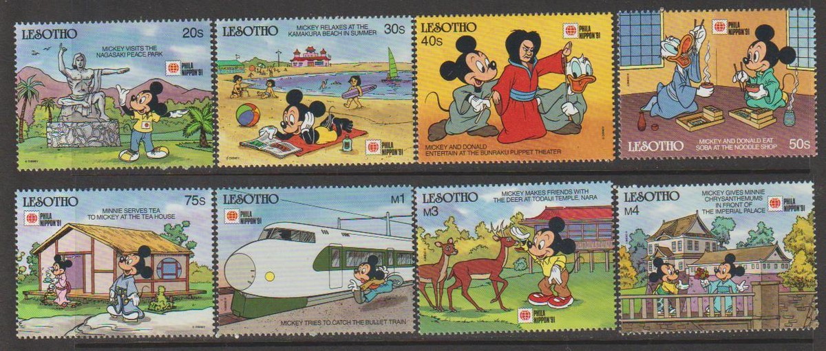 限定品ディズニー☆Authentic Postage Stanp Japanese Disney Animation & Cartoon Postal Stamps for sale