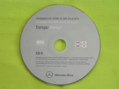 CD NAVIGATION MERCEDES BENZ AUDIO 50 APS SPANIEN 2014 A B C GL M R VIANO NTG 2 - Bild 1 von 2