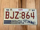 1981 South Dakota License Plate