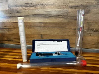 Refractómetro de gravedad específico de hierba 0~32%, hidrómetro triple escala (cerveza, vino) Foto 1 de 3