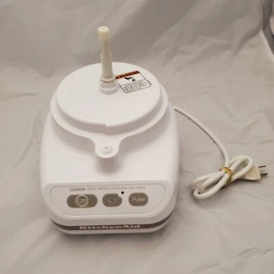 KitchenAid Food Processor KFP600WH White Base Motor Only Replacement Part Tested - Image 1 of 4