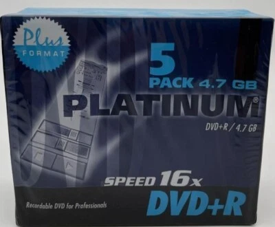 Platinum DVD-Rohlinge DVD+R / 5 Stück - Bild 1 von 2