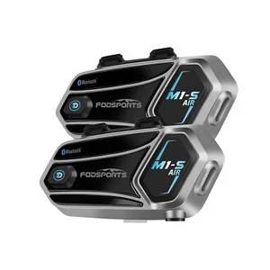 2X M1-S Air Motorcycle Intercom Bluetooth Headset Helmet 4 Way System Set 1000M - Bild 1 von 14