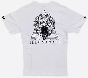Crooks & Castles Men's T-Shirt Medusa Bandana Illuminati Short Sleeve Tee - Picture 1 of 2