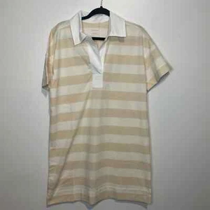 Everlane Women's The Organic Cotton Striped Polo Dress size Medium - Picture 1 of 8