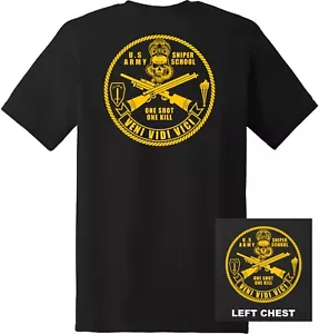 US Army - Sniper School Challenge Coin T-Shirt - Bild 1 von 9