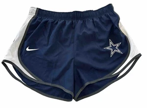 Nike NFL Dallas Cowboys Dri-Fit Logo Tempo Running Shorts Navy Blue/White Womens - Picture 1 of 4
