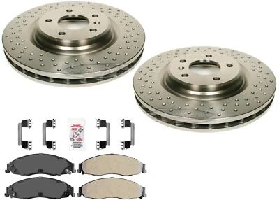 Передние дисковые тормозные диски и тормозные колодки для Pontiac Grand Prix V8 5,3 л 2005-2008 годов выпуска - Изображение 1 из 4