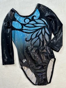 GK ELITE Leotardo Gimnasia SWAROVSKI ESTRÁS BLING Competición Mariposa AM - Imagen 1 de 8