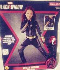Halloween Kids' Marvel Black Widow Costume Target Sz Small 3-4 years