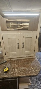 Massivholz Gebrauchtoptik Küchenschränke - Bild 1 von 4