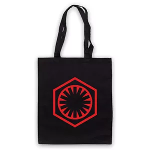 FIRST ORDER LOGO UNOFFICIAL STAR WARS SITH SYMBOL FILM TOTE BAG LIFE SHOPPER - Picture 1 of 11