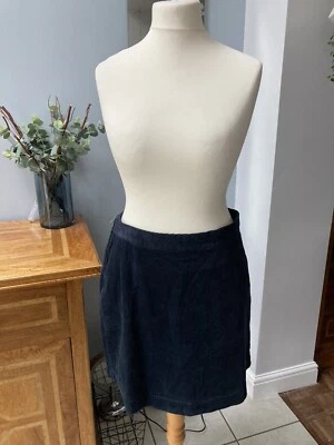 Falda de pana azul marino La Redoute Reino Unido 16 Foto 1 de 4