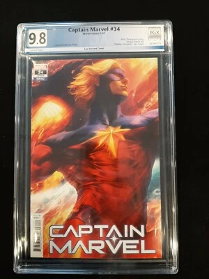 Captain Marvel #34 Artgerm Lau Variant Edition 2021 PGX 9.8 - Image 1 of 3