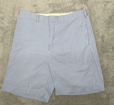 Bermuda Polo Golf Ralph Lauren Chino Masculina Tamanho 34 Azul/Branco Gingham Preppy - Imagem 1 de 4