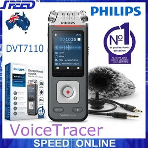 PHILIPS VoiceTracer DVT7110 Audio Recorder (24bit/96kHz with Video Shooting Kit) - Picture 1 of 16