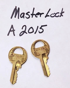 2) Master Lock Padlock Key A2015 - Picture 1 of 4