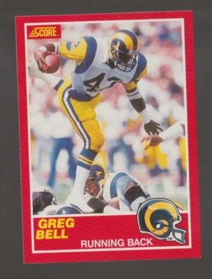 1989 Score Greg Bell Los Angeles Rams #190 Near Mint or Better - Image 1 of 2
