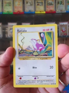 Pokemon Card 1998 RATTATA Common 61/102 Original Base Set NM - Bild 1 von 2