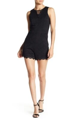 Nuevo mameluco sin mangas súper lindo negro talla 4 bebe encaje cuello redondo  Foto 1 de 4