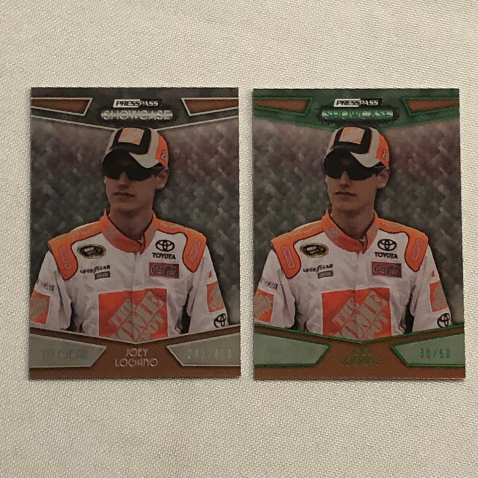 2010 Press Pass Showcase Joey Logano Parallel Insert Lot 2x /50 /499 - Image 1 of 4