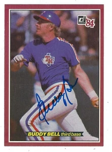 Autographed Buddy Bell 1984 Donruss Action All Star postcard #12 w/ Show Ticket - Picture 1 of 1
