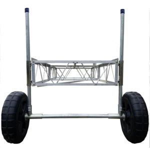 Heavy Duty Steel Dock Pipe Support Wheel Kit - add wheels to your dock - Picture 1 of 6