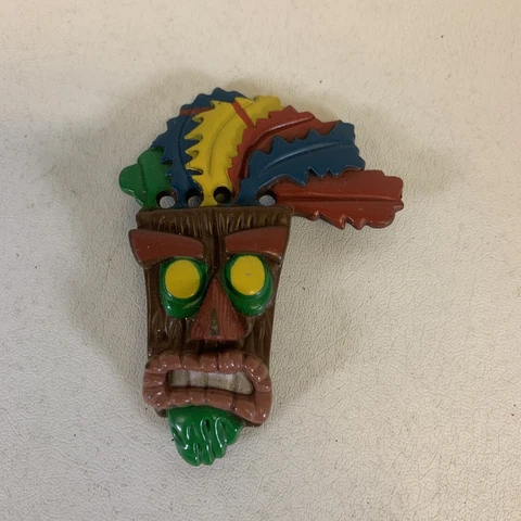 CRASH BANDICOOT AKU AKU Mask Accessory Resaurus Rare HTF Action Figure Tiki Cover
