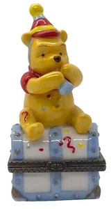 Disney Winnie The Pooh Trinket Box January Birthday Gift Celebration - Picture 1 of 11
