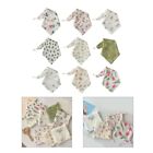Reusable Baby Drool Scarf 26x26cm Four-layered Cotton Squares Washcloth