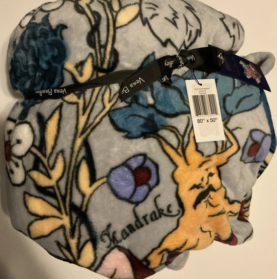 Vera Bradley Harry Potter Throw Blanket Herbology Plush 80 X 50 Super Soft