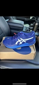 Asics Hombre Talla 10.5 Gel Resolución 8 Azul Blanco 1041A113-405 - Nuevo - Imagen 1 de 7